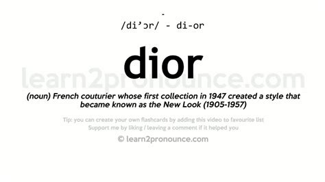 dior meaning in spanish|what does dior mean slang.